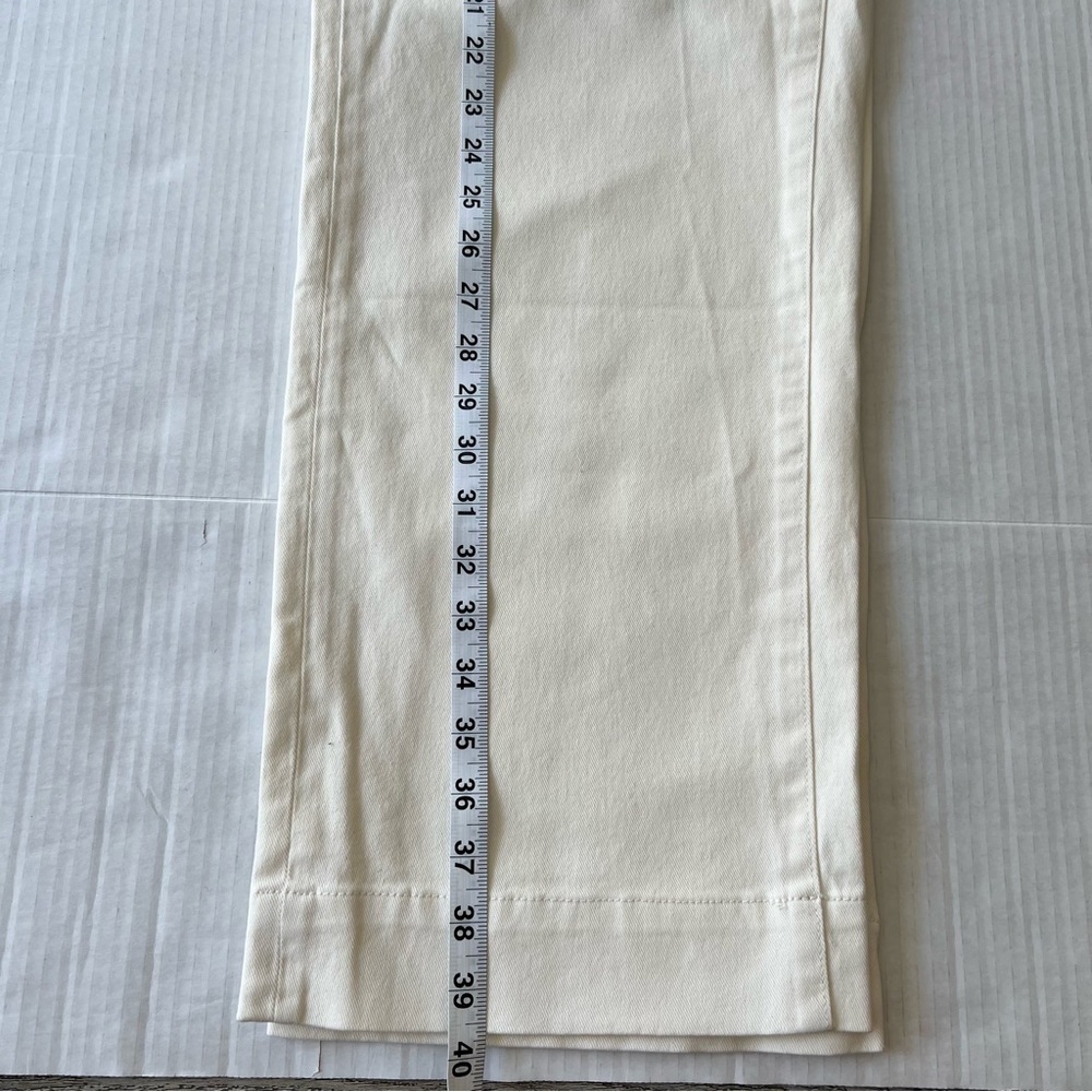 NWT Everlane Organic Cotton Wide Leg Cropped Pant Bone White 2 - Picture 14 of 16
